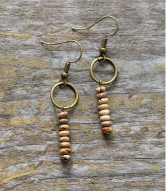 Boucles d'oreilles "Style Ethnique" en Pierres naturelles