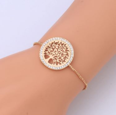 Bracelet Arbre de Vie doré