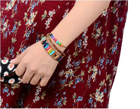 Bracelet assorti couple "7 Chakras" en pierres naturelles