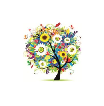 Kit Broderie Diamant "Arbre de Vie Coloré" - Arbre coloré