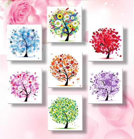 Kit Broderie Diamant "Arbre de Vie Coloré" - 7 modèles disponibles