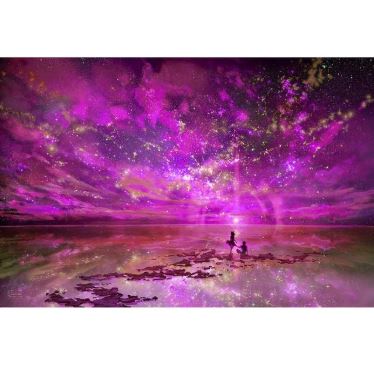 Kit Broderie Diamant "Ciel Étoilé" - coloris rose