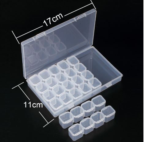 Boîte de rangement - dimensions boite - Accessoire Broderie Diamant