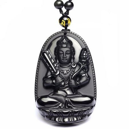 collier-et-amulette-protection-de-bouddha-en-obsidienne-noire-8-modeles-disponibles