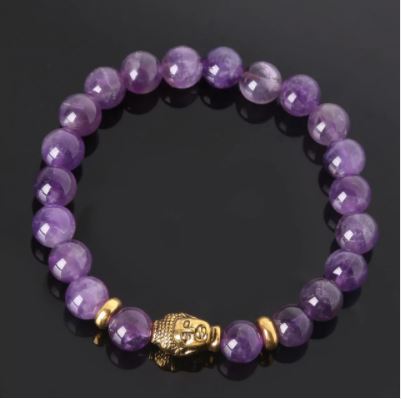 Bracelet "Bouddha" en Améthyste