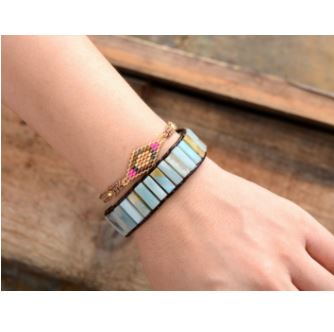Bracelet "Arbre de Vie" en Amazonite - 2 modèles disponibles
