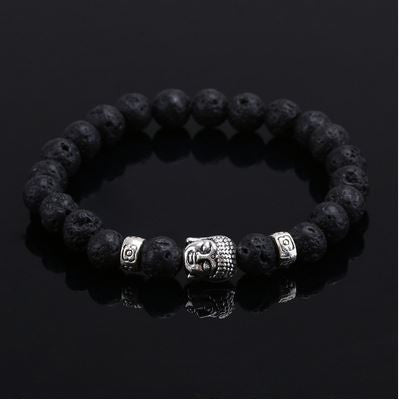 bracelet bouddha en pierres naturelles pierre de lave