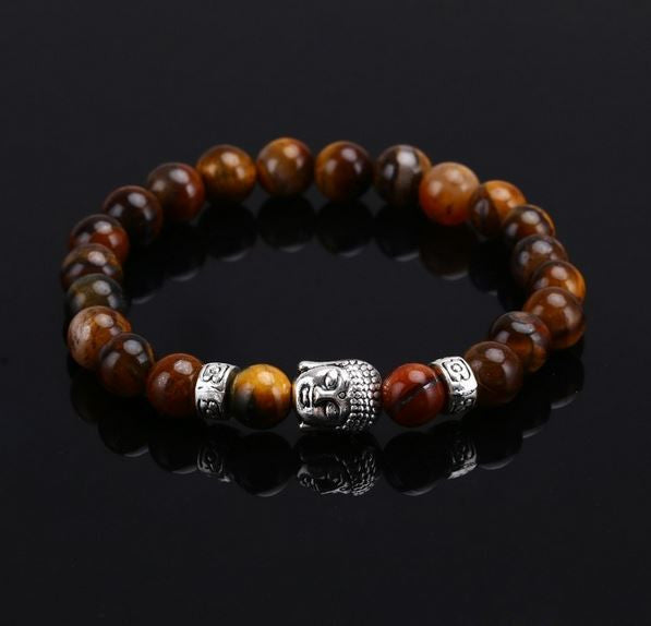 bracelet bouddha en pierres naturelles œil de tigre