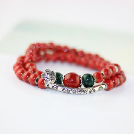 Bracelet en perles Céramique - 3 coloris disponibles