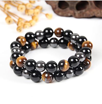 bracelet Obsidienne noire, pierre de protection