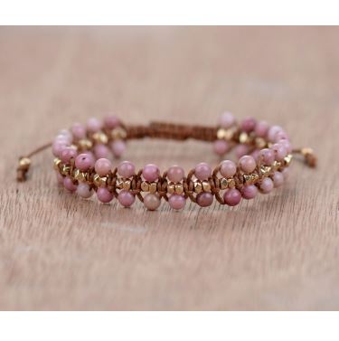 Bracelet "Douceur et Tendresse" en Rhodonite