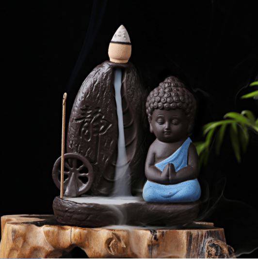 Brûleur d'encens "Le moulin de Bouddha" - 4 modèles disponibles