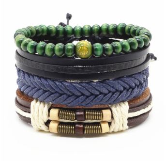 Ensemble de 4 bracelets "Zen & Cool" - modèle 1
