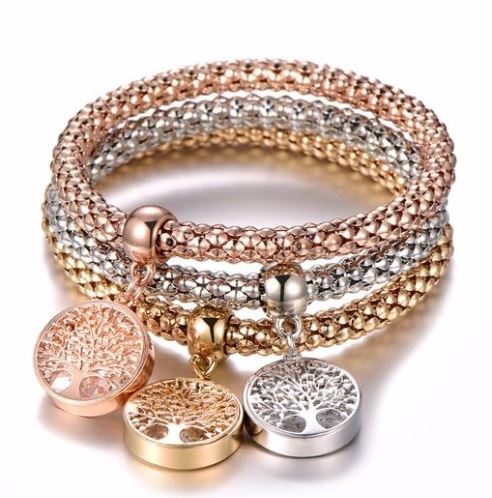 Lot de 3 Bracelets "Arbre de Vie"