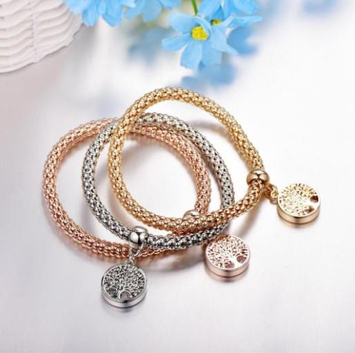Lot de 3 Bracelets "Arbre de Vie" 3