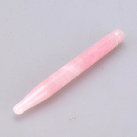 Bâton de Massage Yeux en Quartz Rose