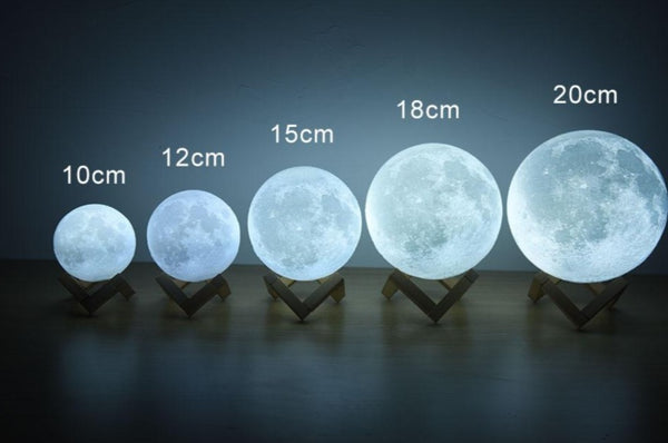 Lampe lune DEL - 15 cm