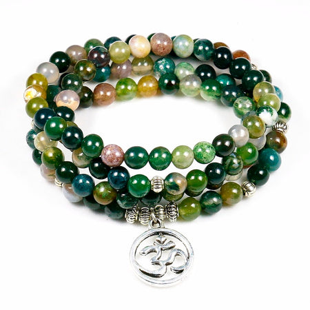 Bracelet Mala Agate Indienne - Energie de la Terre