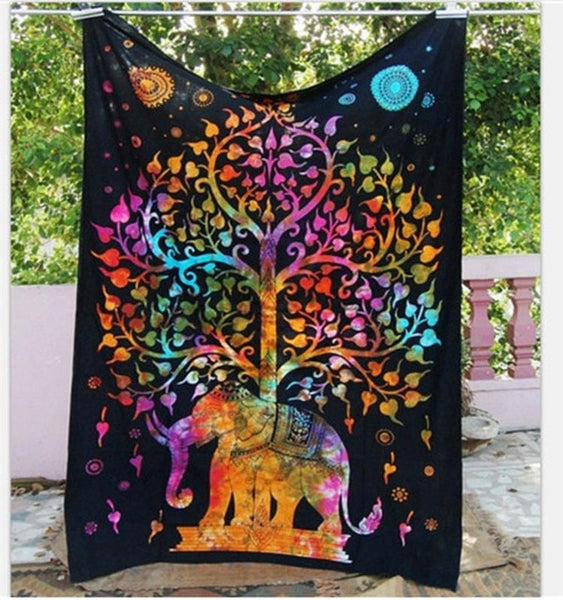 Toile murale Indienne "Éléphant" - 7 modèles disponibles