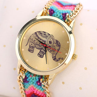 Montre Éléphant Bracelet Brésilien ajustable - 5 modèles disponibles