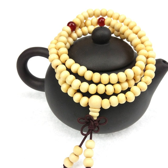 Bracelet ou collier Mâlâ Tibétain en Bois de Santal - 5 modèles disponibles
