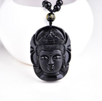 collier-tete-de-bouddha-en-obsidienne-noire 