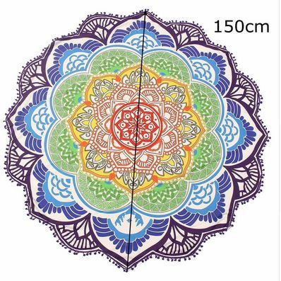 Toile ronde "Mandala Fleur de Lotus"- 5 modèles disponibles