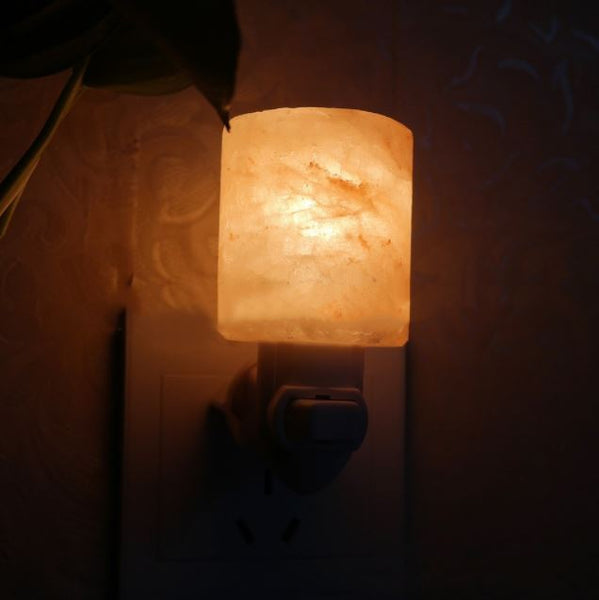 Veilleuse Lampe de sel de l'Himalaya avec interrupteur - Terrapia